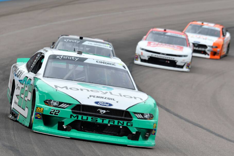 Three Ford Mustangs finished in the top six in Saturday's NASCAR Xfinity Series race in Phoenix. Three Ford Mustangs finished in the top six in Saturday's NASCAR Xfinity Series race in Phoenix.